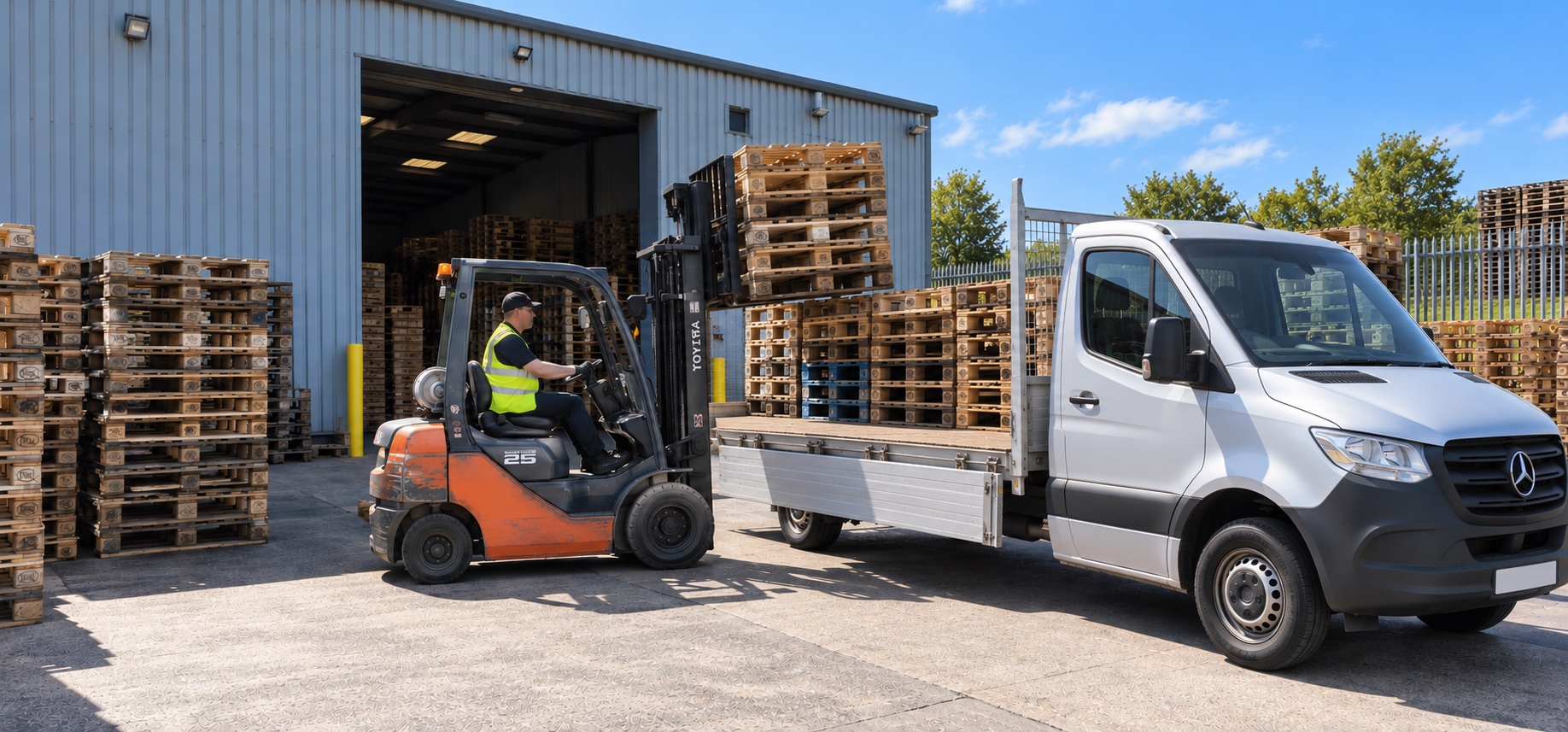 Manchester Pallet Removal in Progress